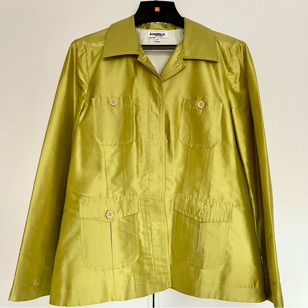 Chartreuse Spring Jacket, Size 12.